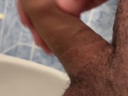 Quick masturbation in a bedroom