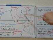 Tokyo 2024-1st [1]Q9 Draw an Angle Bisector.[JapanMath]