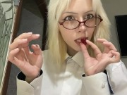 😅😇These gummy bears taste so good while I swallow them in my school outfit  (Giantess Vore) 3/16