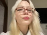 😅😇These gummy bears taste so good while I swallow them in my school outfit  (Giantess Vore) 8/16