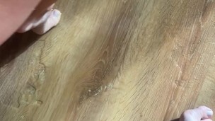 Girl wetting the floor