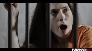 Shemale Officer Fucks Hot Pearl In Prison With A Big Dick - Rough Sex Futa Cumshots TRAILER