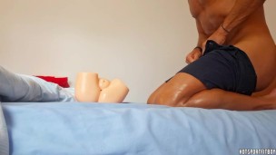 Licking my toy's pussy and ass -Fucking with love thinking I was fucking my best Japanese fan Hitomi