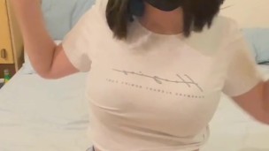 Sexy college girl with big tits