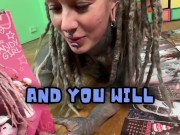 Tattoo goth girl Anuskatzz NEW CALENDAR 2025 now available at psy25 dot com - limited stock 11/16