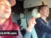 Babe sharing behind the porn scenes details about daily life and Halloween plans while hubby drives down the road - Lelu Love 3/16