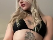 Beautiful bitch in lingerie twists her body💓