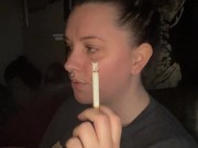 Bed time smoke sesh- full vid going on OF 14/16