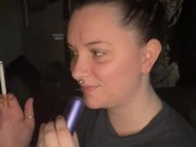 Bed time smoke sesh- full vid going on OF