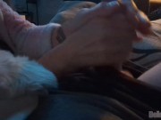 Almost Caught - NetFlix -  Blowjobs & Chill on Parents Sofa (Juicy lousie) 4/16