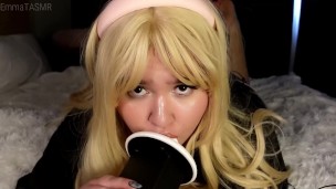 ASMR Step Sis TEASING YOU | WET LICKING, SUCKING, MASSAGE, HJ, UPCLOSE LICKING + FEET | EmmaTASMR