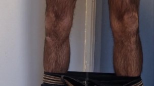 Pee in jar and feet wash