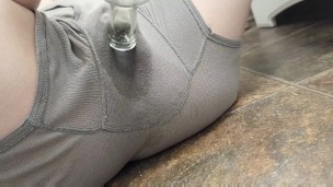 Trans Twink Plays With Boy Pussy In Bathroom, Makes A Mess!! - Compilation Vid