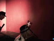 One stiff shaft isn't enough to satisfy both of these babes 1/16