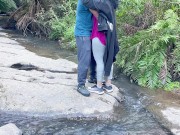 Pretty Indian Couple Making Love in River Side - Desi Outdoor Sex - Risky Sex