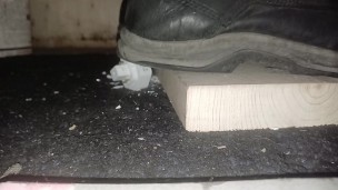 A Quick Can Stomp & Crush. Destroyed under my dirty boot 👣👣