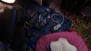 passionate and rough sex with dirty talk from first person with bright creampie in my sex doll