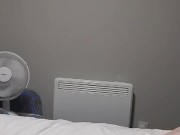 Real Virgin Shoots Load In Travellodge Bed On A Towel