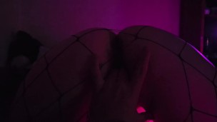 Fucked my stepsister in fishnet pantyhose.