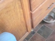 Playing with myself in kitchen, they have no clue 16/16