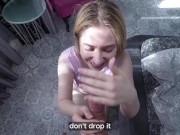 POV: Slutty Teen Shows Her Step-dad What She Learned At Blow Job Classes 13/16