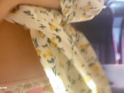 Hidden Masturbation on the bus ended with penis penetration into my panties - Screenshot 4 of 16 - Upskirt