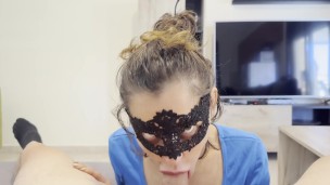 Stepsister Blowjob at home