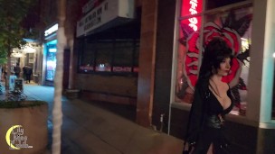 Big Tits Elvira Halloween Public Flashing