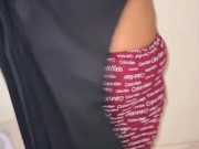 Saudi Beautiful Big Ass & Huge Tits BBW Hot Anippe BraPanty & Hijab Wear & Want Fuck From StepCousin 13/16