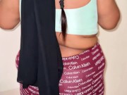 Saudi Beautiful Big Ass & Huge Tits BBW Hot Anippe BraPanty & Hijab Wear & Want Fuck From StepCousin 15/16