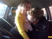 Fake Driving School - Hot Briitsh blonde with large tits sex in a car 5/16