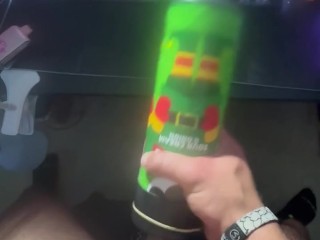 Fucking my homemade pocket pussy while talking dirty