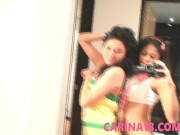 Carina 18 Lesbian Slut Strip Off 1/16