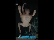 Bird's eye view to our bedroom - real female orgasm, feet up and prostate massage 13/16