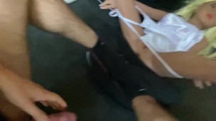 My private sex and inserting my cock into a silicone fuck doll