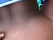 SOFT LIL CHOCOLATE BUBBLE BUTT TOOTS UP AND THROWS IT BACK WHILE GORILLA PUNCHER FUCKS OUTSIDE!!!!!! 16/16