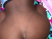 SOFT LIL CHOCOLATE BUBBLE BUTT TOOTS UP AND THROWS IT BACK WHILE GORILLA PUNCHER FUCKS OUTSIDE!!!!!! 3/16