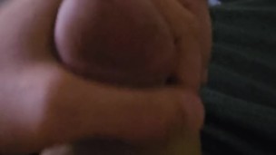 POV stroking my morning wood to a huge load