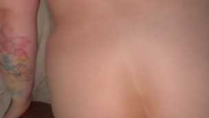 Face down ass up and receiving a pounding from her daddy