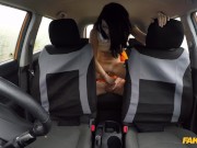 Fake Driving School - Nerdy looking British babe with great ass 13/16