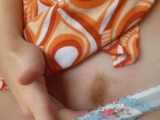 OMG! Stranger caught me masturbating in the bus. Risky Dirty Hobby