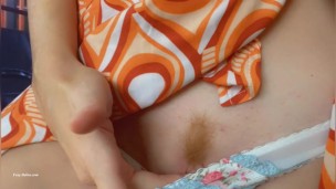 OMG! Stranger caught me masturbating in the bus. Risky Dirty Hobby