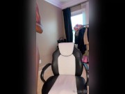 Ebony babe rating a fan's cock & vibing her clit until she cums