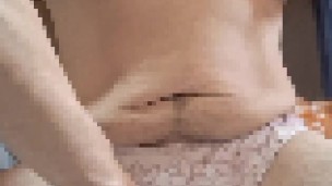 Masturbation　今日のパンツ　変態オナニー　激しくシコシコ