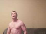 LongJohn0Hara fucking a creampuff fleshlight while watching porn 9/16