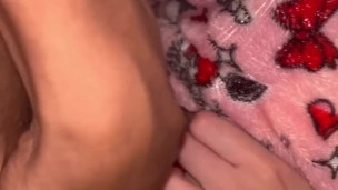 Step sister shares same bed with monster cock parents are home listening Almost caught