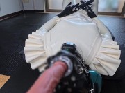 [latex] White rubber doll elevated deep throat blow job💜 - Screenshot 11 of 16 - HD
