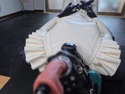 [latex] White rubber doll elevated deep throat blow job💜 - Screenshot 8 of 16 - Bdsm