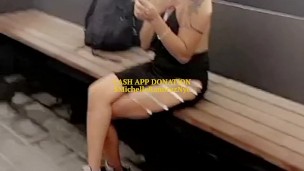 SOLO FEMALE CELEB WALKING THE CITY COSPLAY SEXY NUDE PORNSTAR MODEL