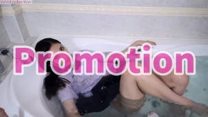 Thai student, school uniform, masturbating using excessive lotion, I want your dick